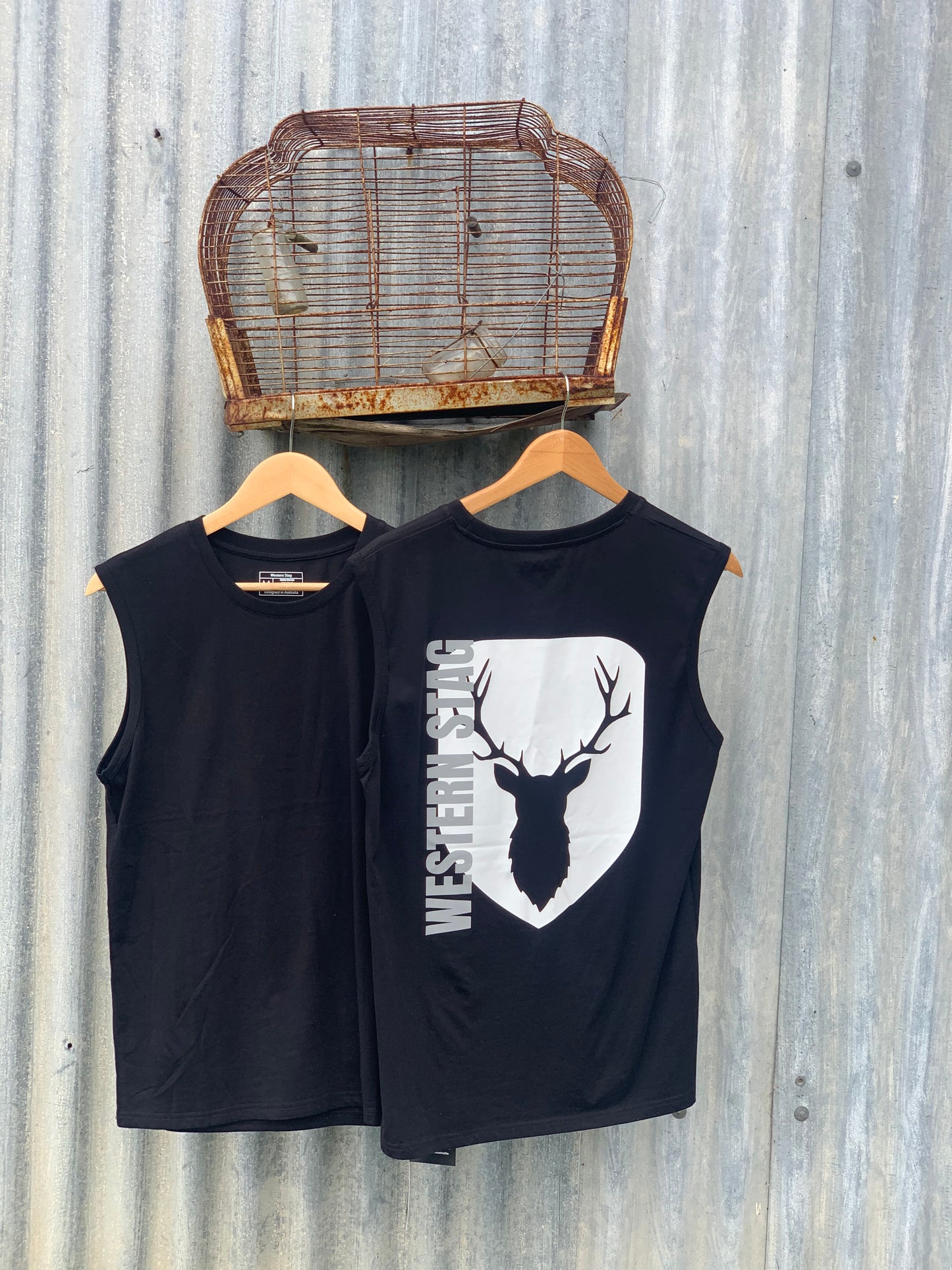 Western Stag Classic Country Tank - Black