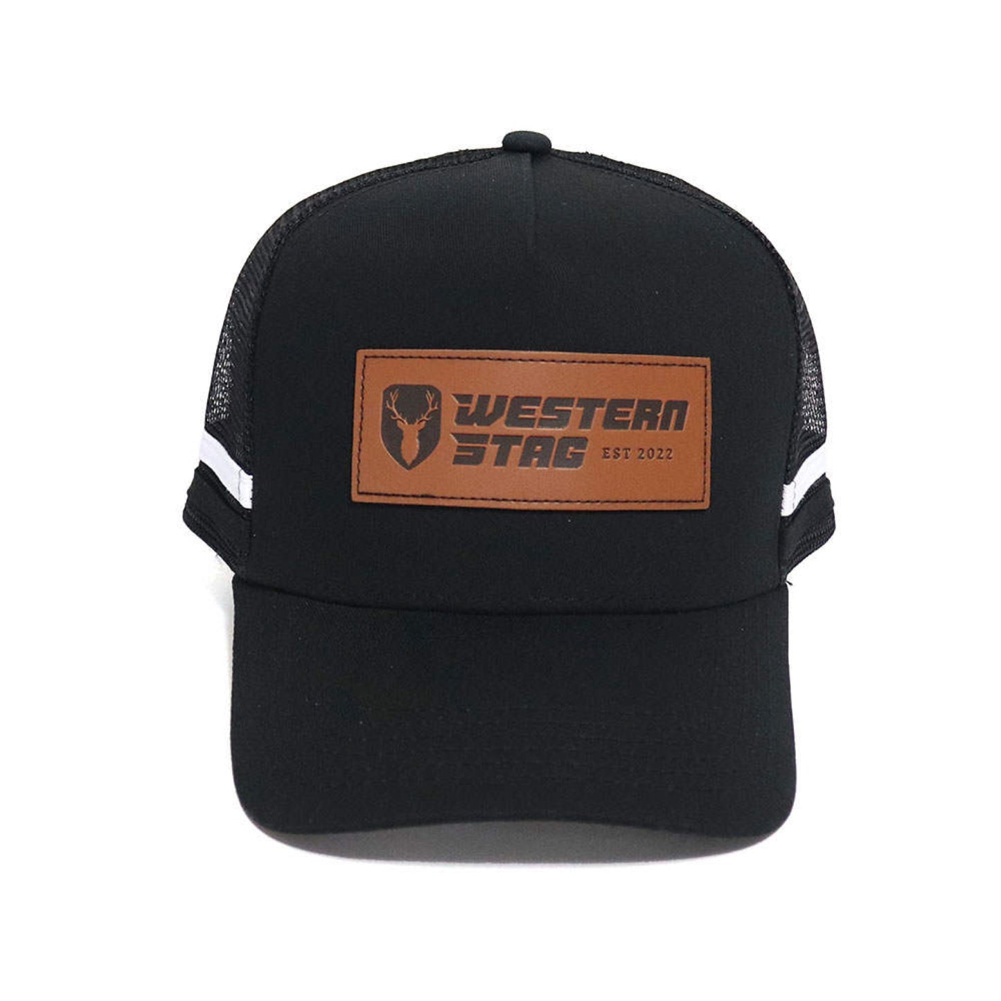 Western Stag Trucker Hat -black