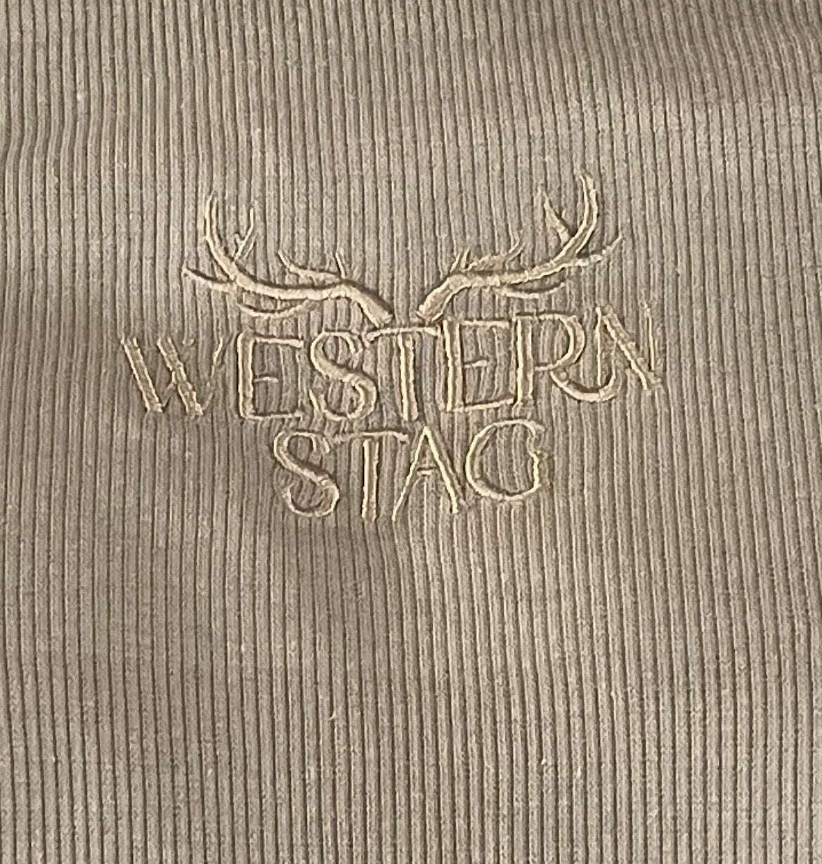 Western Stag Women’s Country Singlet -Khaki
