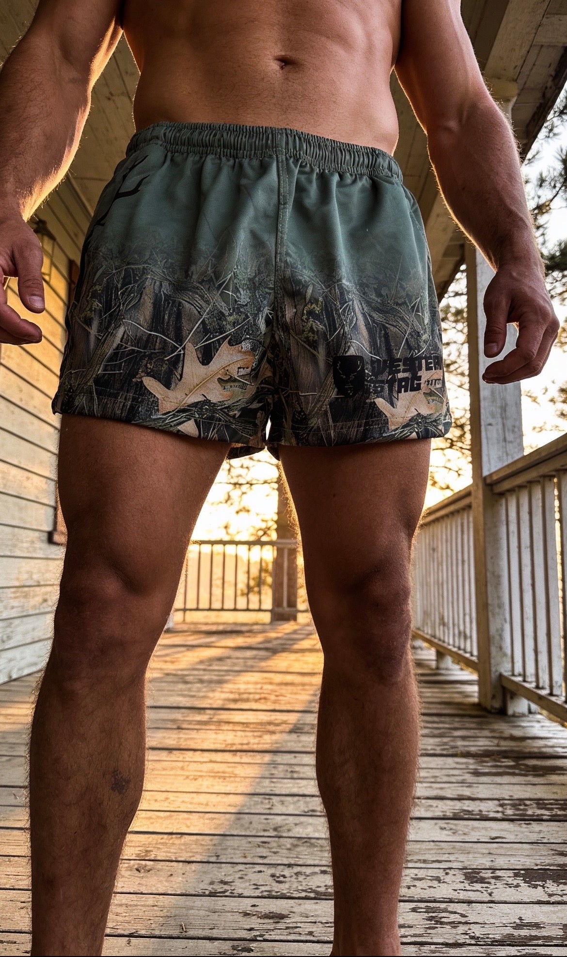 Western Stag Wild Footy Shorts