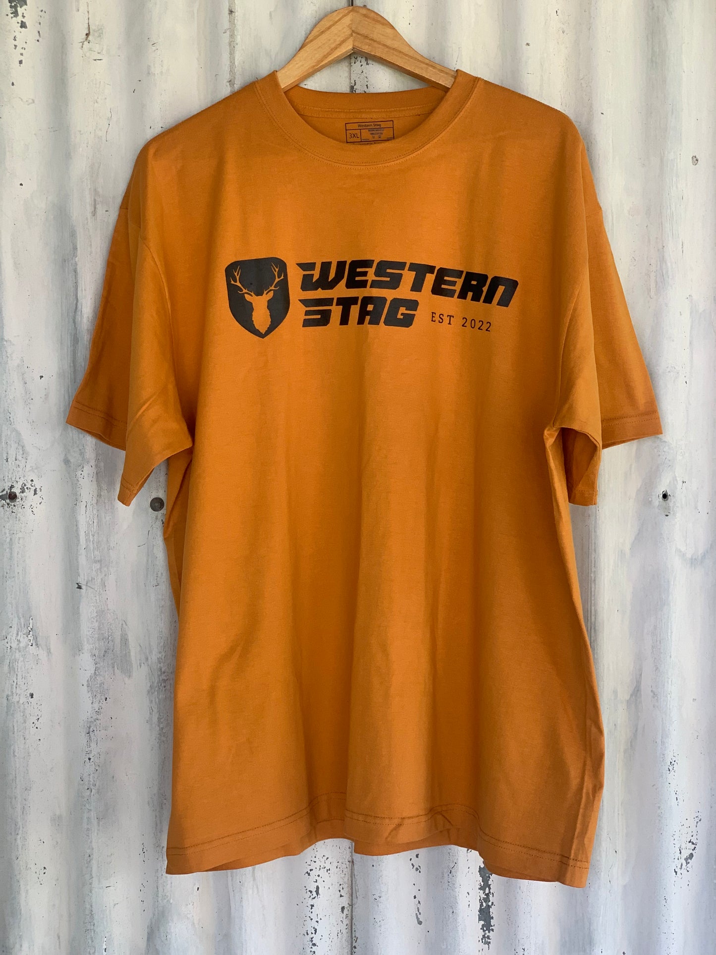 Western Stag unisex turmeric t-shirt -3XL only