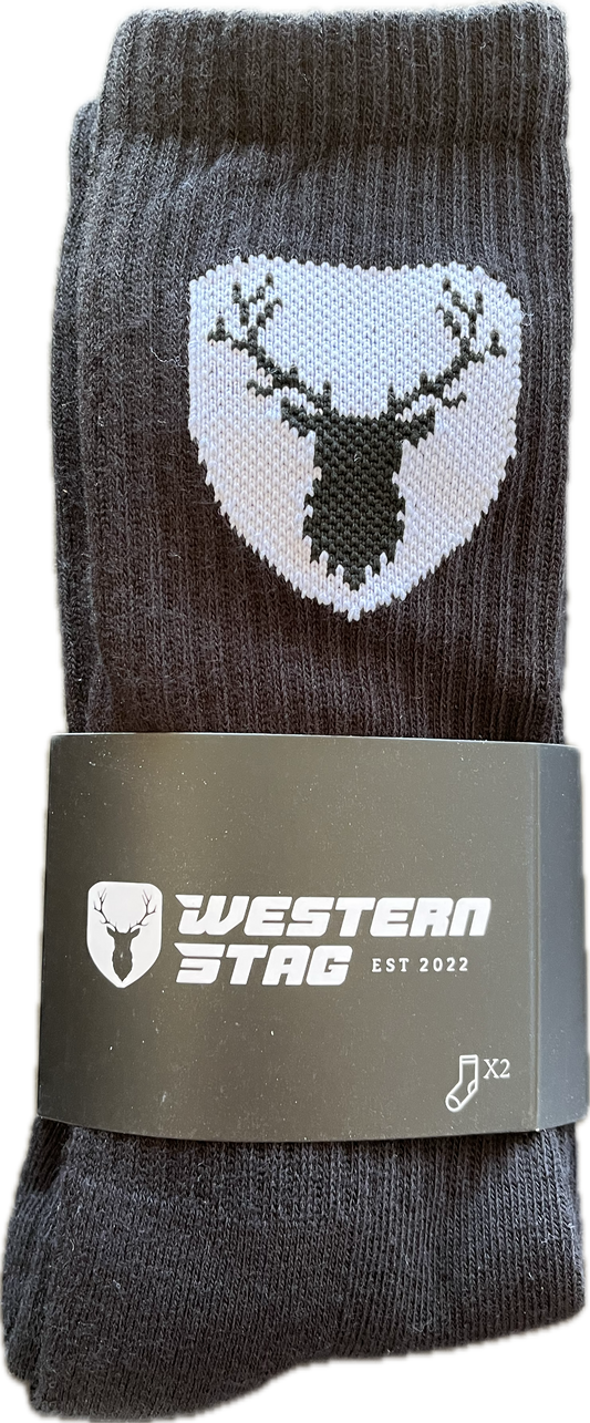 Western Stag signature socks-2 pair
