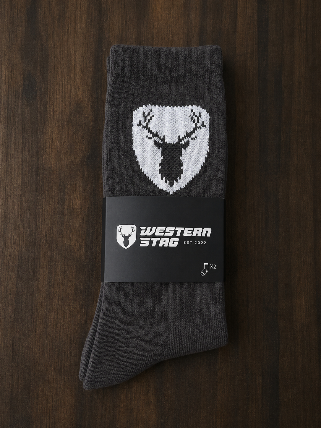 Western Stag signature socks-2 pair