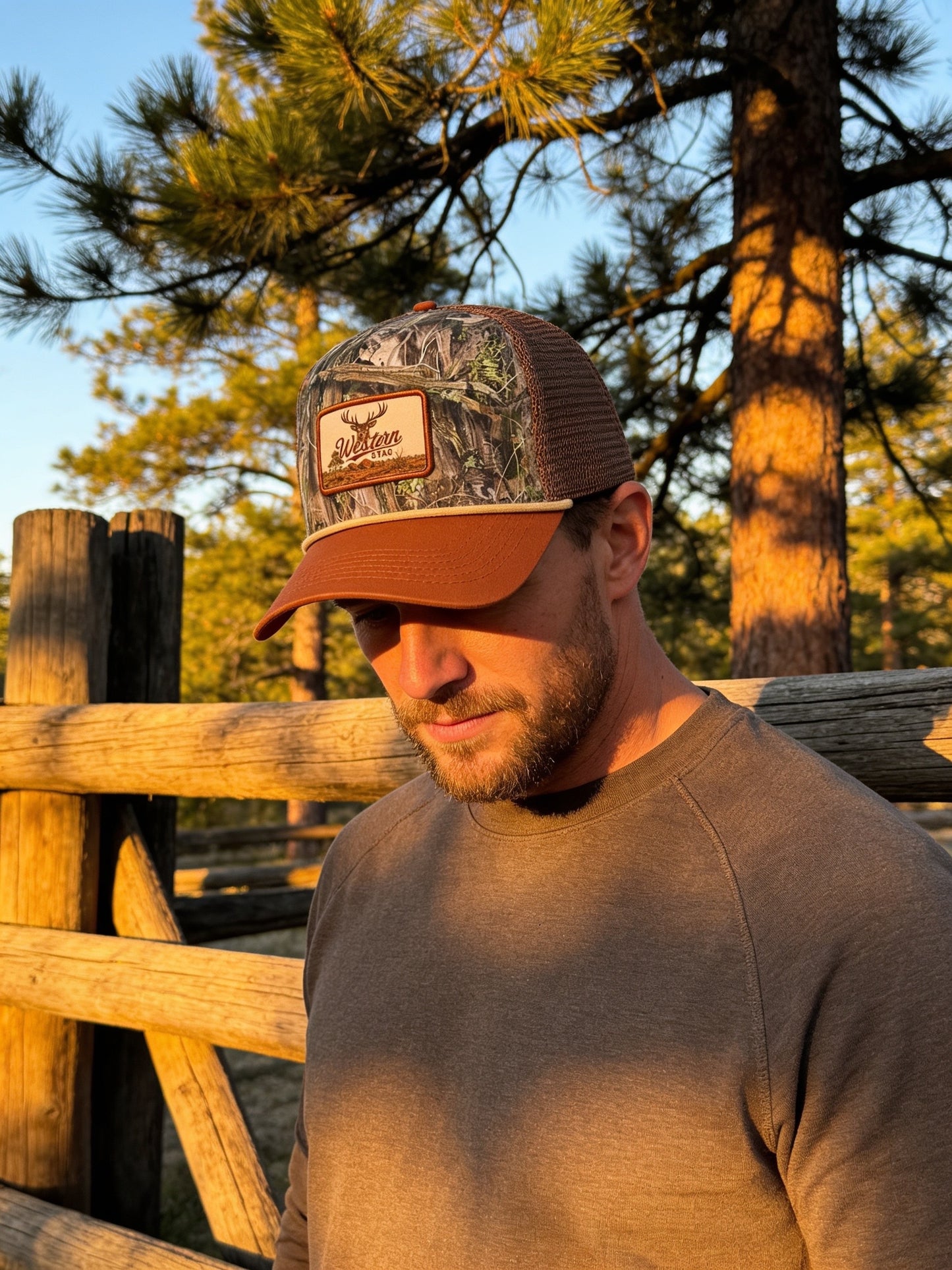 Western Stag Wild Trucker Cap