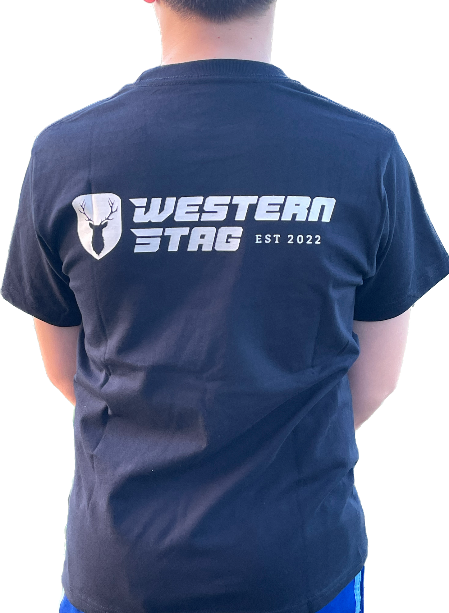 Kids Western Stag navy blue t-shirt