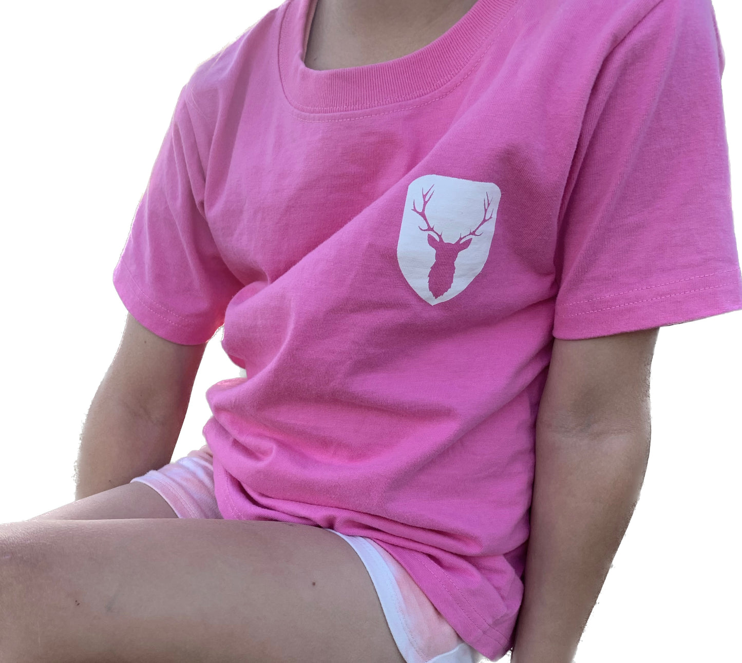 Kids Western Stag pink t-shirts